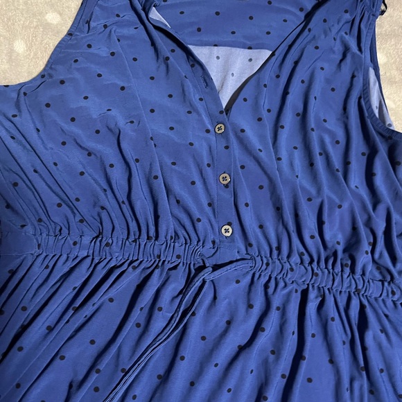 Blue polkadot dress - Picture 3 of 3